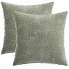 Párna huzat 2 db heerlen zöld 40 x 40 cm chenille szövet