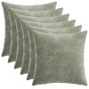 Párna huzat 6 pcs heerlen zöld 40 x 40 cm chenille szövet