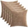 Párna huzat 6 pcs heerlen barna 40 x 40 cm chenille szövet