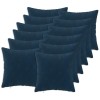 Párna huzat 12 pcs heerlen kék 40 x 40 cm mikroszálas plüss