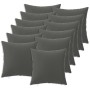 Párna huzat 12 pcs heerlen antracitszürke 40 x 40 cm poliészter