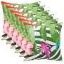 Párna huzat 6 pcs heerlen fekete 40 x 40 cm poliészter