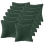 Párna huzat 12 pcs heerlen sötétzöld 40 x 40 cm bouclé