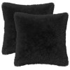 Párna huzat 2 pcs heerlen fekete 40 x 40 cm pv mikroplüss