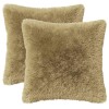 Párna huzat 2 pcs heerlen világos zöld 40 x 40 cm pv mikroplüss