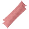 Párna huzat 2 pcs heerlen rózsaszín 40 x 145 cm bársony