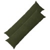 Párna huzat 2 pcs heerlen zöld 40 x 145 cm mikroszálas plüss