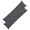 Párna huzat 2 db heerlen sötétszürke 40 x 145 cm műnyúl szőr