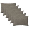 Párna huzat 6 pcs heerlen világosszürke 40 x 60 cm bársony