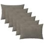 Párna huzat 6 pcs heerlen világosszürke 40 x 60 cm bársony