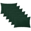 Párna huzat 6 pcs heerlen sötétzöld 40 x 60 cm bársony