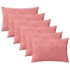 Párna huzat 6 pcs heerlen rózsaszín 40 x 60 cm bársony