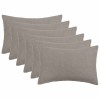 Párna huzat 6 pcs heerlen világosszürke 40 x 60 cm bouclé