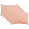 Párna huzat 6 pcs heerlen rózsaszín 40 x 60 cm bouclé
