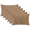 Párna huzat 6 pcs heerlen tópszínű 40 x 60 cm mikroszálas plüss