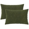 Párna huzat 2 pcs heerlen zöld 40 x 60 cm mikroszálas plüss