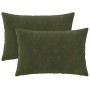 Párna huzat 2 pcs heerlen zöld 40 x 60 cm mikroszálas plüss