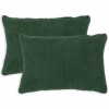 Párna huzat 2 pcs heerlen sötétzöld 40 x 60 cm bouclé