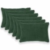Párna huzat 6 pcs heerlen sötétzöld 40 x 60 cm bouclé