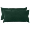 Párna huzat 2 pcs heerlen sötétzöld 40 x 70 cm bársony