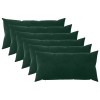 Párna huzat 6 pcs heerlen sötétzöld 40 x 70 cm bársony