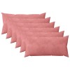 Párna huzat 6 pcs heerlen rózsaszín 40 x 70 cm bársony