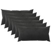 Párna huzat 6 pcs heerlen fekete 40 x 70 cm bársony