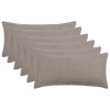 Párna huzat 6 pcs heerlen világosszürke 40 x 70 cm bouclé