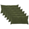 Párna huzat 6 pcs heerlen zöld 40 x 70 cm mikroszálas plüss