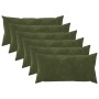 Párna huzat 6 pcs heerlen zöld 40 x 70 cm mikroszálas plüss