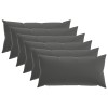 Párna huzat 6 pcs heerlen antracitszürke 40 x 70 cm poliészter