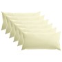 Párna huzat 6 pcs heerlen krémszínű 40 x 70 cm poliészter