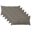 Párna huzat 6 pcs heerlen világosszürke 40 x 80 cm bársony