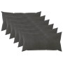 Párna huzat 6 pcs heerlen sötétszürke 40 x 80 cm bársony