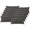Párna huzat 12 pcs heerlen sötétszürke 40 x 80 cm bársony
