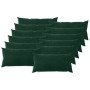 Párna huzat 12 pcs heerlen sötétzöld 40 x 80 cm bársony