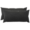 Párna huzat 2 pcs heerlen fekete 40 x 80 cm bársony