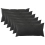 Párna huzat 6 pcs heerlen fekete 40 x 80 cm bársony