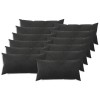 Párna huzat 12 pcs heerlen fekete 40 x 80 cm bársony