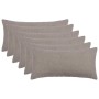Párna huzat 6 pcs heerlen világosszürke 40 x 80 cm bouclé