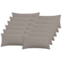 Párna huzat 12 pcs heerlen világosszürke 40 x 80 cm bouclé