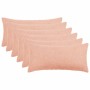 Párna huzat 6 pcs heerlen rózsaszín 40 x 80 cm bouclé