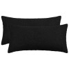 Párna huzat 2 pcs heerlen fekete 40 x 80 cm bouclé