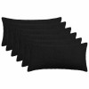 Párna huzat 6 pcs heerlen fekete 40 x 80 cm bouclé