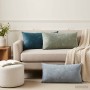Párna huzat 12 db heerlen kék 40 x 80 cm chenille szövet