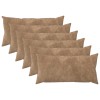 Párna huzat 6 pcs heerlen tópszínű 40 x 80 cm mikroszálas plüss