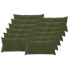 Párna huzat 12 pcs heerlen zöld 40 x 80 cm mikroszálas plüss