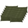 Párna huzat 12 pcs heerlen zöld 40 x 80 cm mikroszálas plüss
