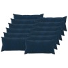 Párna huzat 12 pcs heerlen kék 40 x 80 cm mikroszálas plüss