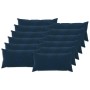 Párna huzat 12 pcs heerlen kék 40 x 80 cm mikroszálas plüss